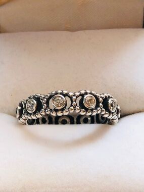 Pandora Sterling Silver Her Majesty ring size 8
